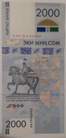 Kirghizistan 2000 Som UNC 2017 Commemortive Notes - Kyrgyzstan