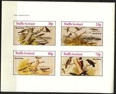 {ST335} Birds XIX Imperf. Sheet Of 4 MNH** Local Issue !!! - Fantasy Labels