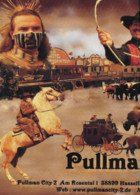 AFFICHE - Publicité - PULLMAN CITY 2 - Allemagne - Spectacle Show - Cow-boy Cow-boys - Indiens - Lasso - Diligence - - Posters