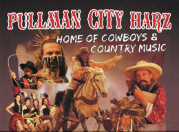 AFFICHE Publicité - PULLMAN CITY HARZ - Allemagne - Show Western - Diligence Cow-boys - Indiens - Lasso -  Music Country - Manifesti