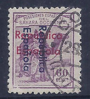 ESPAÑA/SAHARA 1931/35 - Edifil #44Db - VFU - Variedad: Doble Sobrecarga - Sahara Español