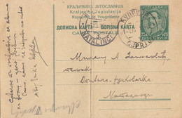 Old Postal Card Kingdom Of Yugoslavia 75p Ćuprija To Natalinci - Otros & Sin Clasificación