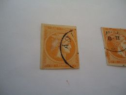 GREECE USED LARGE HERMES HEADS  10L    WITHOUT  NUMBERS - Otros & Sin Clasificación