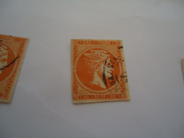 GREECE USED LARGE HERMES HEADS  10L    WITHOUT  NUMBERS  POSTMARK ΛΕΒΑΔΕΙΑ - Other & Unclassified