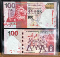 2010 Hong Kong Bank  HSBC $100 UNC Banknote Number Random - Hong Kong
