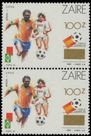 1413A**X2 - Coupe Du Monde De Football / Wereldbeker Voetbal / Fussballweltmeisterschaft - "España 82"- ZAÏRE - Ungebraucht