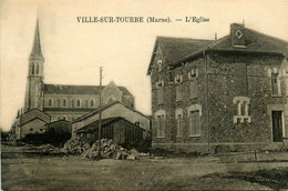 Ville Sur Tourbe * Rue Et église Du Village - Ville-sur-Tourbe