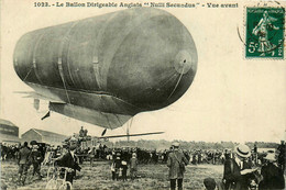 Aviation * Le Ballon Dirigeable Anglais NULLI SECUNDUS * Vue Avant * Zeppelin Saucisse - Airships