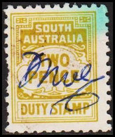 1916. SOUTH AUSTRALIA. Numeral Issue. TWO PENCE STAMP DUTY.  - JF523606 - Oblitérés