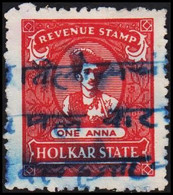 1930. HOLKAR STATE. ONE ANNA REVENUE STAMP.  - JF523648 - Chamba