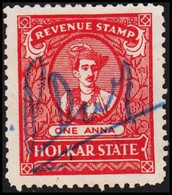 1930. HOLKAR STATE. ONE ANNA REVENUE STAMP.  - JF523649 - Chamba