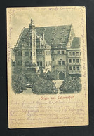 AK Litho GRUSS AUS SCHWEINFURT Seltene Reliefkarte Gestempelt Schweinfurt 1900 - Schweinfurt