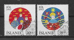 Island 1993 Weihnachten Mi.Nr. 795/96 Kpl. Satz Gestempelt - Usados