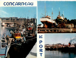 Concarneau * Vue Sur Le Port * Bateaux Pêche * Cp 3 Vues - Concarneau