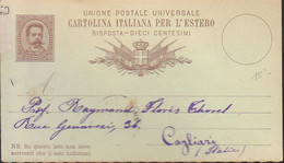 ITALIA - CARTOLINA POSTALE PER L'ESTERO - Da 10 Cent. No Timbro - INT 2021-05 - Postwaardestukken