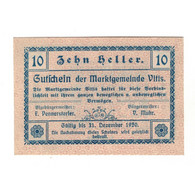 Billet, Autriche, 10 Heller, Texte, 1920, 1920-12-31, SUP, Mehl:FS 1115II - Autriche
