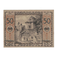 Billet, Autriche, Wachauer Notgeld - Spitz - Kirche N.Ö. Gemeinde, 50 Heller - Autriche