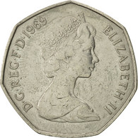 Monnaie, Grande-Bretagne, Elizabeth II, 50 New Pence, 1969, TTB, Copper-nickel - Sonstige & Ohne Zuordnung