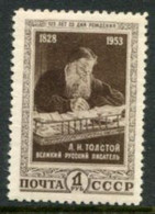 SOVIET UNION 1953 Tolstoy Birth Anniversary,  LHM / *.  Michel 1676 - Unused Stamps