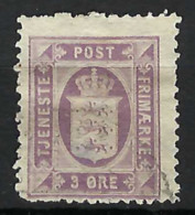 DANEMARK Service Ca.1890:  Le ZNr. 4 Obl. CAD - Servizio