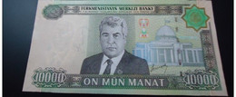 TURKMENISTAN, P 16 + 19, 10000 + 500 Manat , 2005, UNC , 2 Notes - Turkmenistan