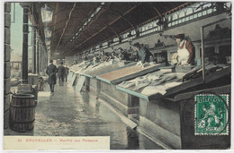 BRUXELLES : Marché Aux Poissons - 1913 - Markets