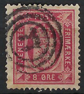 DANEMARK Service Ca.1875:  Le ZNr. 6 Obl. CHIFFRES "77" - Dienstzegels