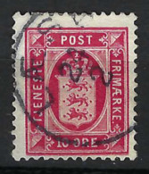 DANEMARK Service Ca.1880:  Le ZNr. 10 Obl. CAD - Officials