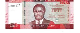 Liberia P.34  50 Dollars 2016 Unc - Liberia