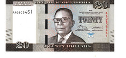Liberia P.33  20 Dollars 2016 Unc - Liberia