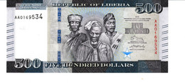Liberia P.36 500 Dollars 2016 Unc - Liberia