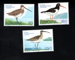 1569702145 1977 SCOTT 28  - 30 POSTFRIS (XX) MINT NEVER HINGED EINWANDFREI   - BIRDS - Isole Faroer