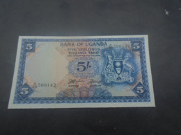 UGANDA, P 1 , 5 Shillings , ND 1966, UNC Neuf - Uganda