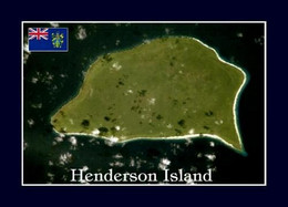 Pitcairn Henderson Island Satellite View UNESCO New Postcard - Pitcairn Islands