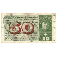 Billet, Suisse, 50 Franken, 1972, 1972-01-24, KM:48l, TB+ - Suiza