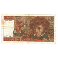 France, 10 Francs, Berlioz, 1975, Q.199, TTB, Fayette:63.12, KM:150b - 10 F 1972-1978 ''Berlioz''