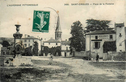 St Cirgues * La Place De La Fontaine * Aubergiste SALOMON * Puits - Autres & Non Classés