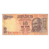 Delcampe - Billet, Inde, 10 Rupees, 2009, KM:95p, TTB - Inde