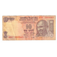 Billet, Inde, 10 Rupees, 2009, KM:95p, TB - India
