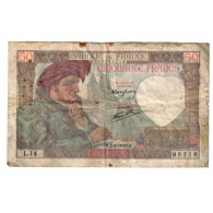 France, 50 Francs, Jacques Coeur, 1940, L.14, B, Fayette:19.2, KM:93 - 50 F 1940-1942 ''Jacques Coeur''