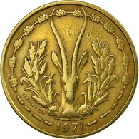 Monnaie, West African States, 25 Francs, 1971, TTB, Aluminum-Bronze, KM:5 - Côte-d'Ivoire