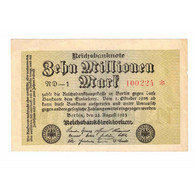 Billet, Allemagne, 10 Millionen Mark, 1923, 1923-08-22, KM:106a, TTB - 100 Miljoen Mark