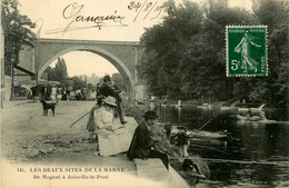 Nogent Sur Marne * à Joinville Le Pont * Route Pont * Pêcheurs Pêche à La Ligne - Nogent Sur Marne