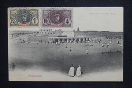 HAUT SÉNÉGAL & NIGER - Affranchissement Général Faidherbe Sur Carte Postale Pour La France En 1910 - L 127363 - Briefe U. Dokumente
