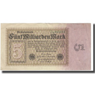 Billet, Allemagne, 5 Milliarden Mark, 1923, 1923-09-10, KM:115a, TTB - 20 Miljard Mark