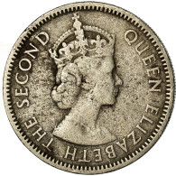 Monnaie, Etats Des Caraibes Orientales, Elizabeth II, 25 Cents, 1955, TB - Territoires Britanniques Des Caraïbes