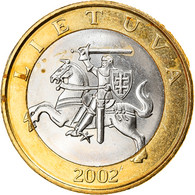 Monnaie, Lithuania, 2 Litai, 2002, TTB, Bi-Metallic, KM:112 - Litouwen