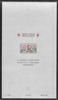 Monaco Bloc Gommé N°15** Essai Non Dentelé Jaune-olive, Grand Format 280 X 160. RARE - Abarten