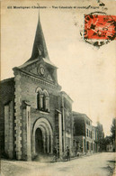 Montignac * Vue Générale , Place De L'église Et Route D'aigre - Andere & Zonder Classificatie