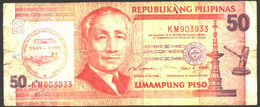 Banknote 50 Piso Peso Pesos 1999 From Philippines - Philippines
